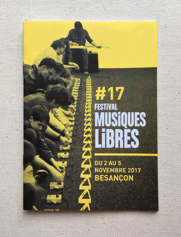 Création mise en page programme festival musiques libres, Besançon
